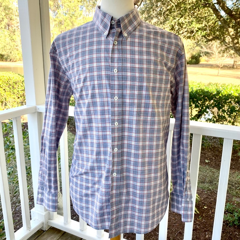 Billy Reid - Plaid Check L/S Shirt XXL